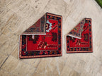 Vintage Türk Yastık Halı 2'li Set 73 x 79 cm