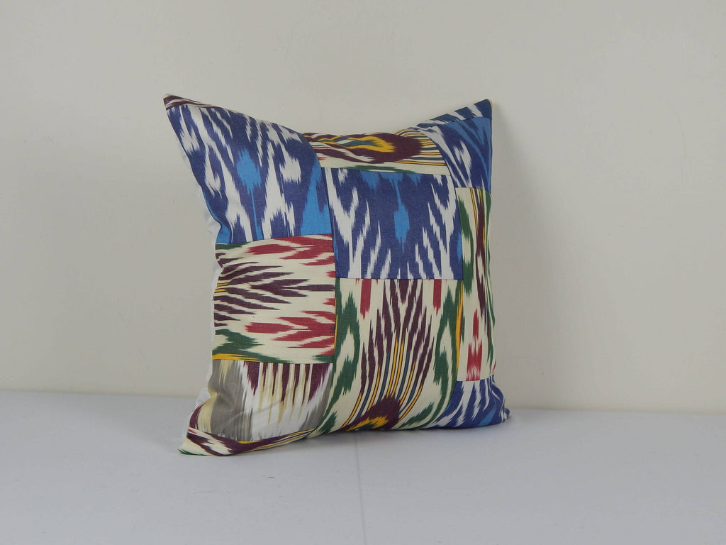 İpek Ikat Kadife Kırlent Kılıfı 50 x 50 cm
