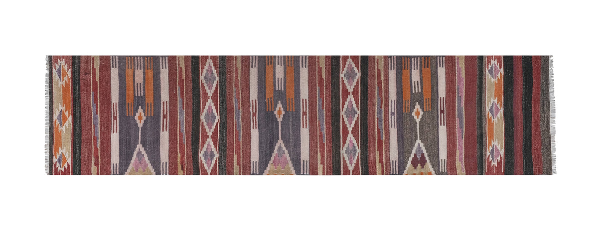 Vintage Anadolu Kilim Yolluk 80 x 330 cm