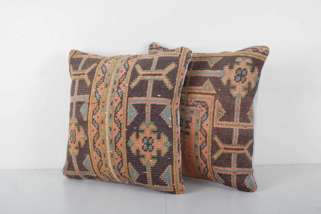 Halı Kırlent Kılıfı 2'li Set 45 x 45 cm