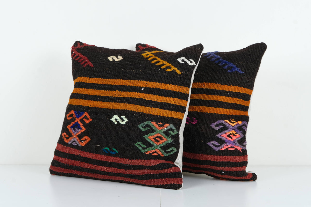 Kilim Kırlent Kılıfı 2'li Set 45 x 45 cm