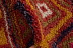 Vintage Türk Damalı Tulu Halı 116 x 162 cm