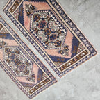 Vintage Türk Yastık Halı 2'li Set 58 x 108 cm