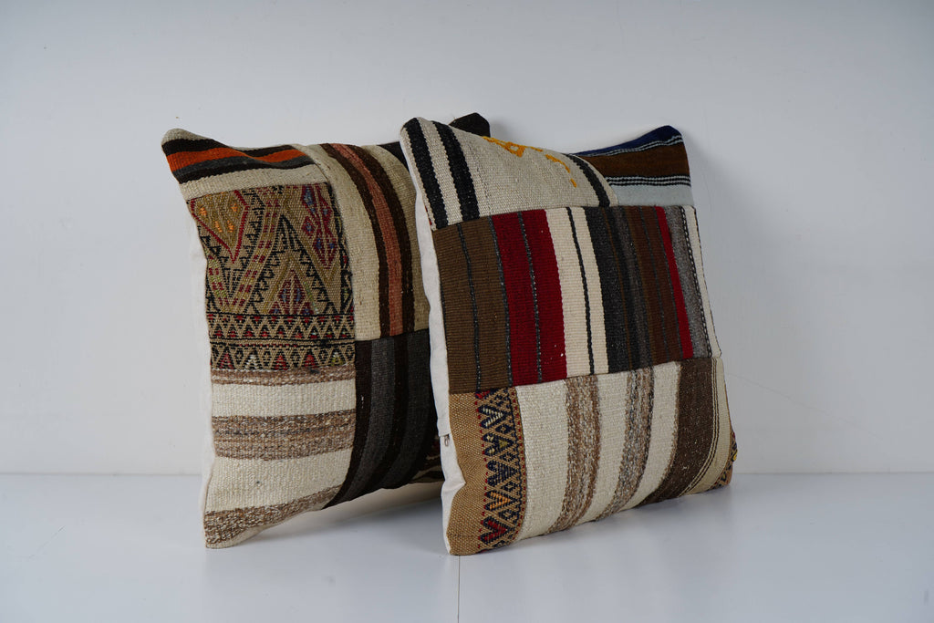 Kilim Kırlent Kılıfı 2'li Set 50 x 50 cm