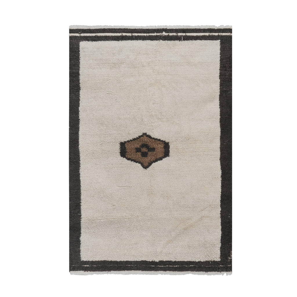 Vintage Türk Damalı Tulu Halı 142 x 213 cm