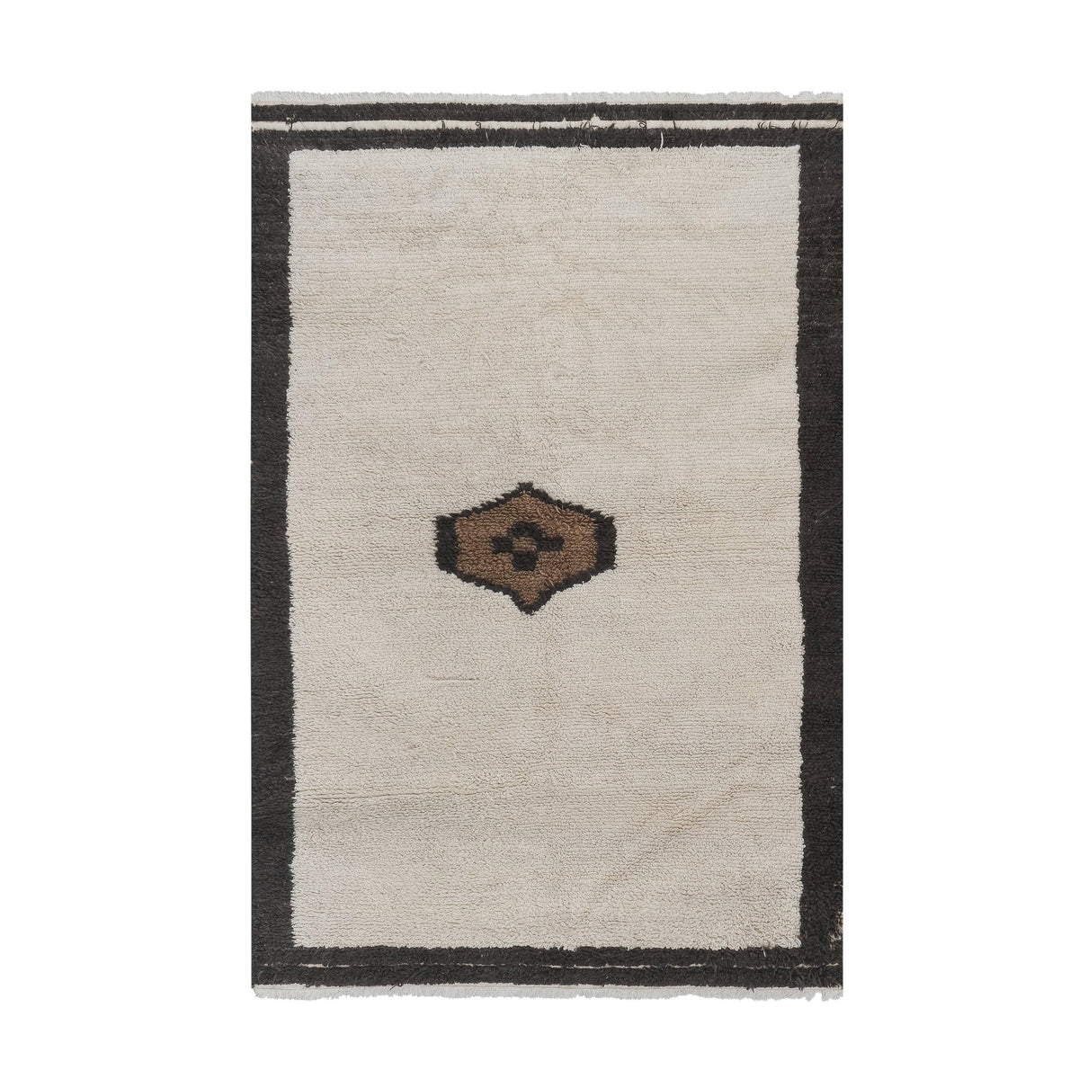 Vintage Türk Damalı Tulu Halı 142 x 213 cm