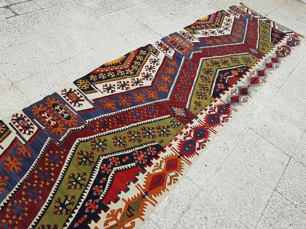 Vintage Kilim Yolluk 90 x 393 cm