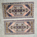 Vintage Türk Yastık Halı 2'li Set 58 x 108 cm