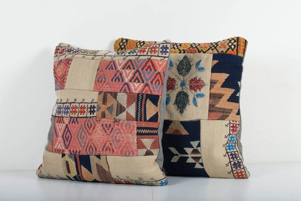 Patchwork Kırlent Kılıfı 50 x 50 cm