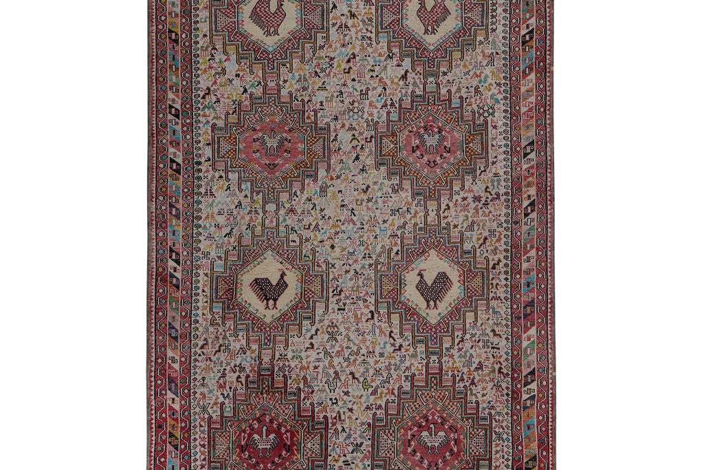 Vintage Sumak Kilim 123 x 195 cm