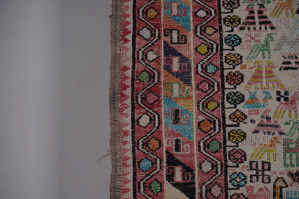 Vintage Sumak Kilim 123 x 195 cm
