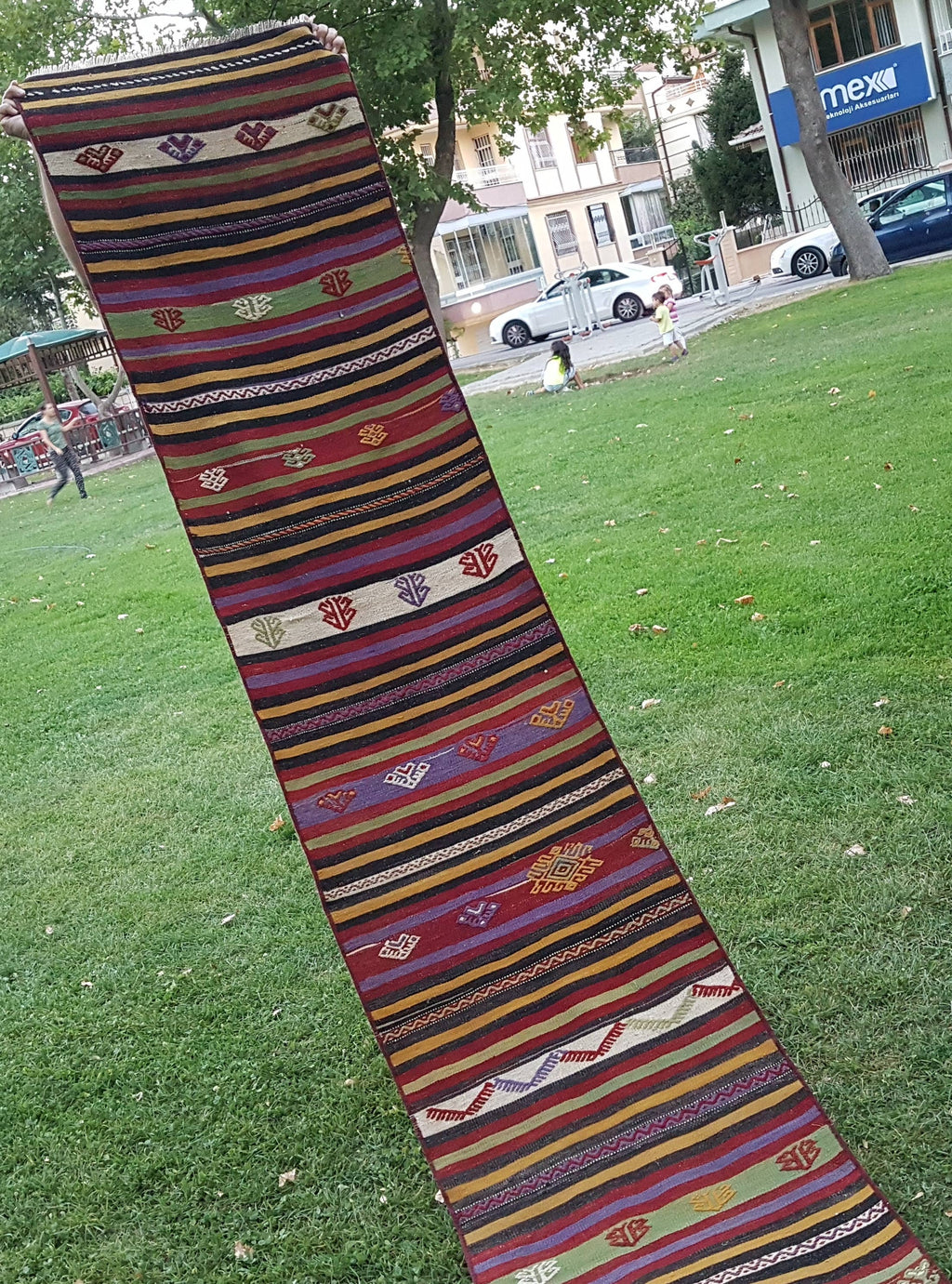 Vintage Kilim Yolluk 63 x 637 cm