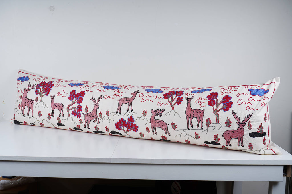 Suzani Kırlent Kılıfı 45 x 180 cm