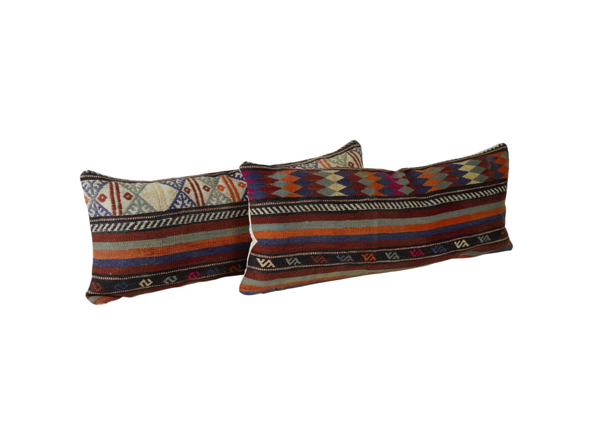 Kilim Kırlent Kılıfı 2'li Set 38 x 100 cm