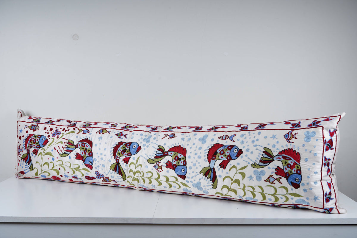 Suzani Kırlent Kılıfı 45 x 185 cm