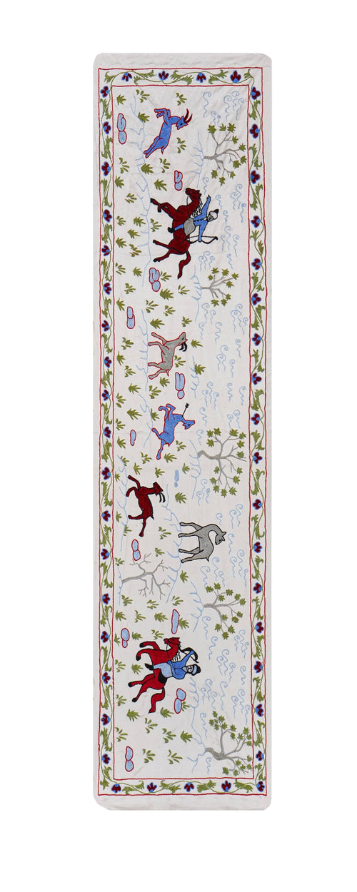 At Desenli Suzani Duvar Örtüsü 50 x 186 cm