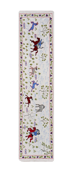 At Desenli Suzani Duvar Örtüsü 50 x 186 cm