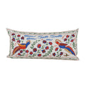 Kuş Desenli Suzani Kırlent Kılıfı 45 x 90 cm