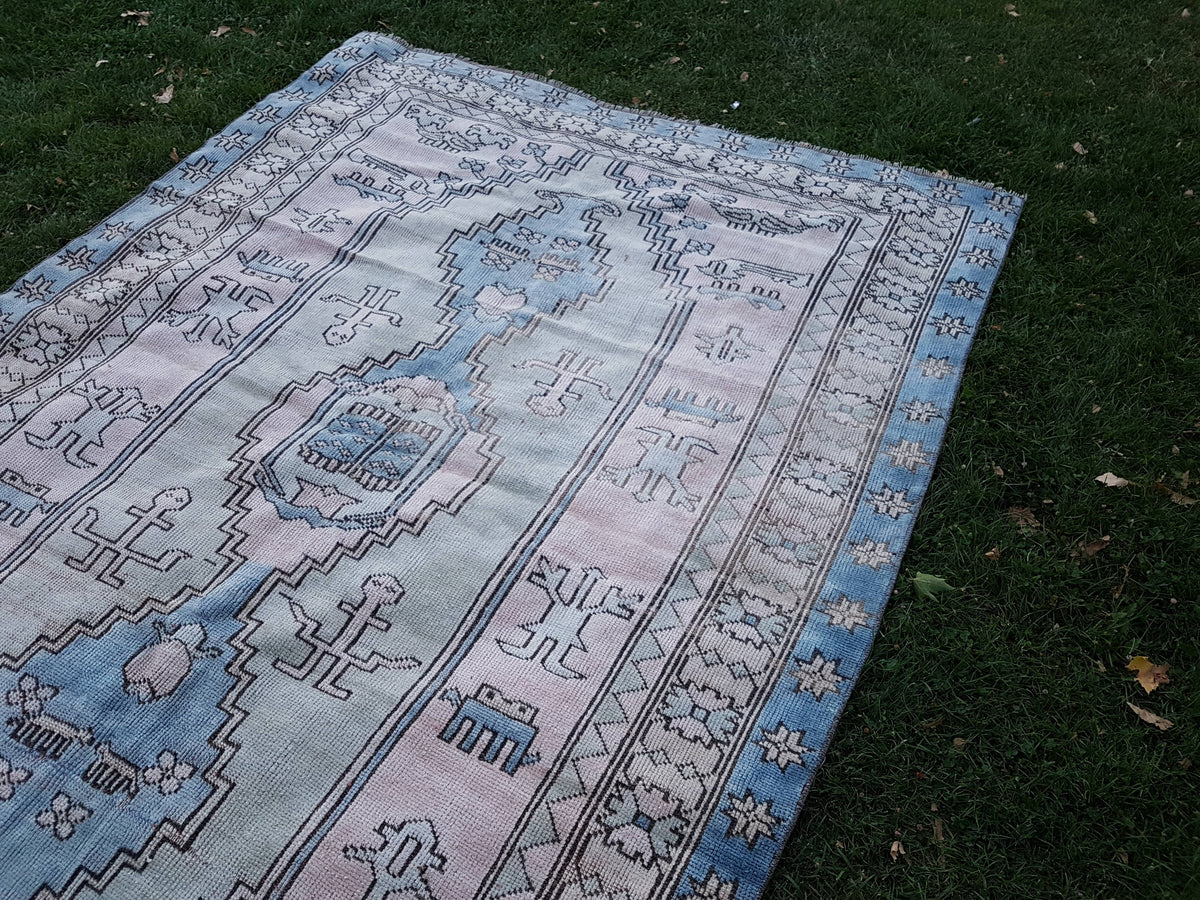Vintage Uşak Halı 196 x 296 cm