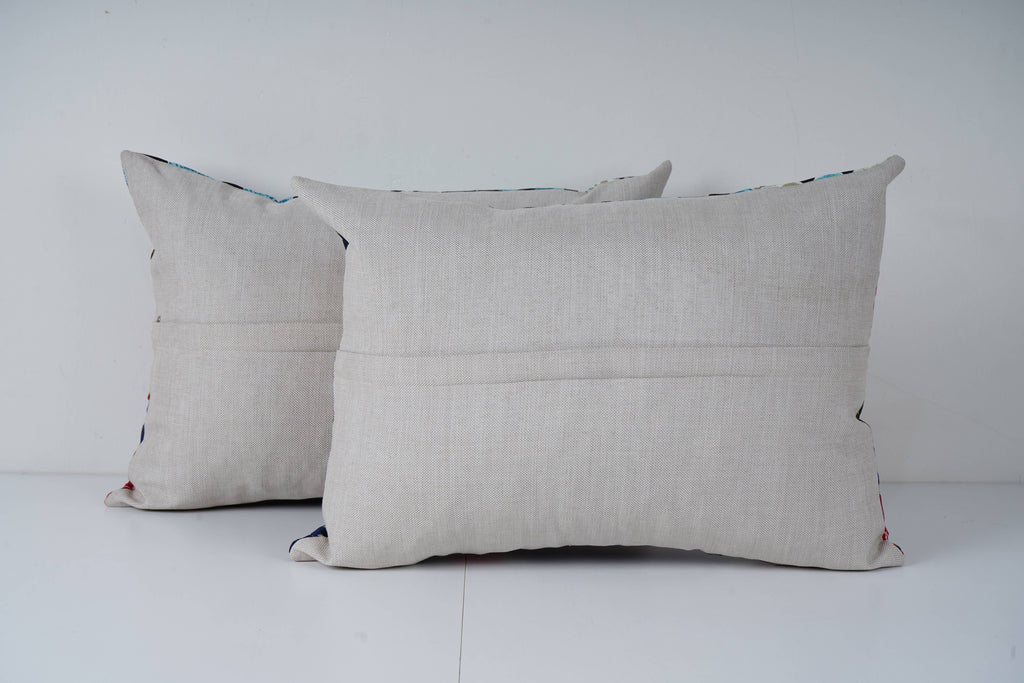 Özbek Baskılı Kırlent Kılıfı 2'li Set 40 x 55 cm