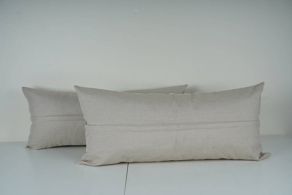 Deve Desenli Suzani Kırlent Kılıfı 2'li Set 45 x 93 cm