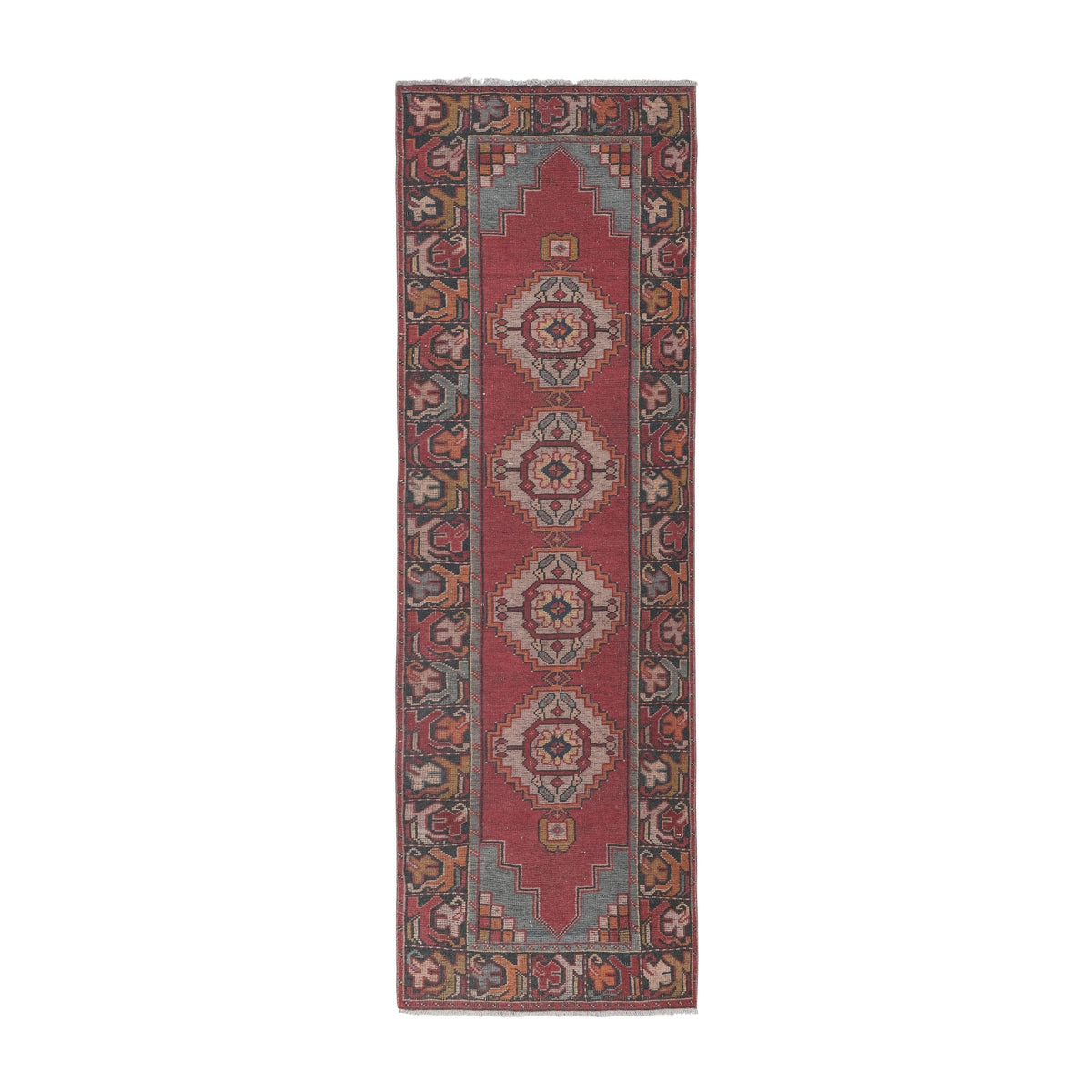 Vintage Türk Halı Yolluk 91 x 285 cm