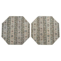 Vintage Türk Yastık Halı 2'li Set 101 x 103 cm