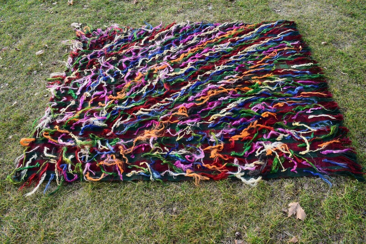 Vintage Türk Tulu Halı 140 x 164 cm