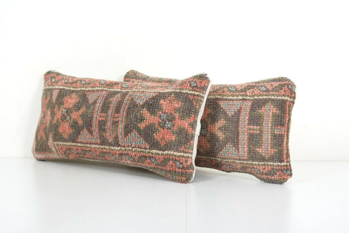 Halı Kırlent Kılıfı 2'li Set 20 x 50 cm