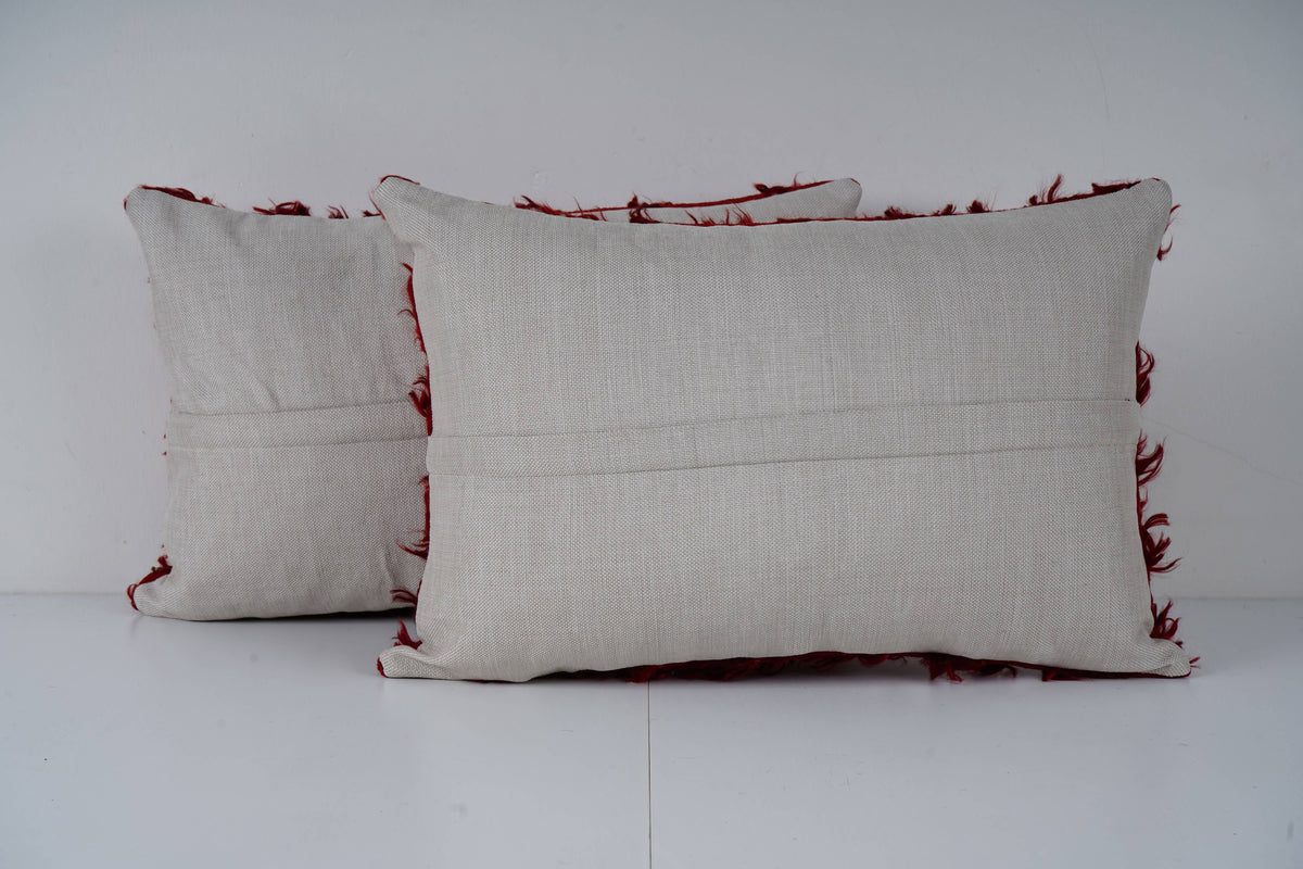 Türk Kilim Kırlent Kılıfı 2'li Set 34 x 50 cm