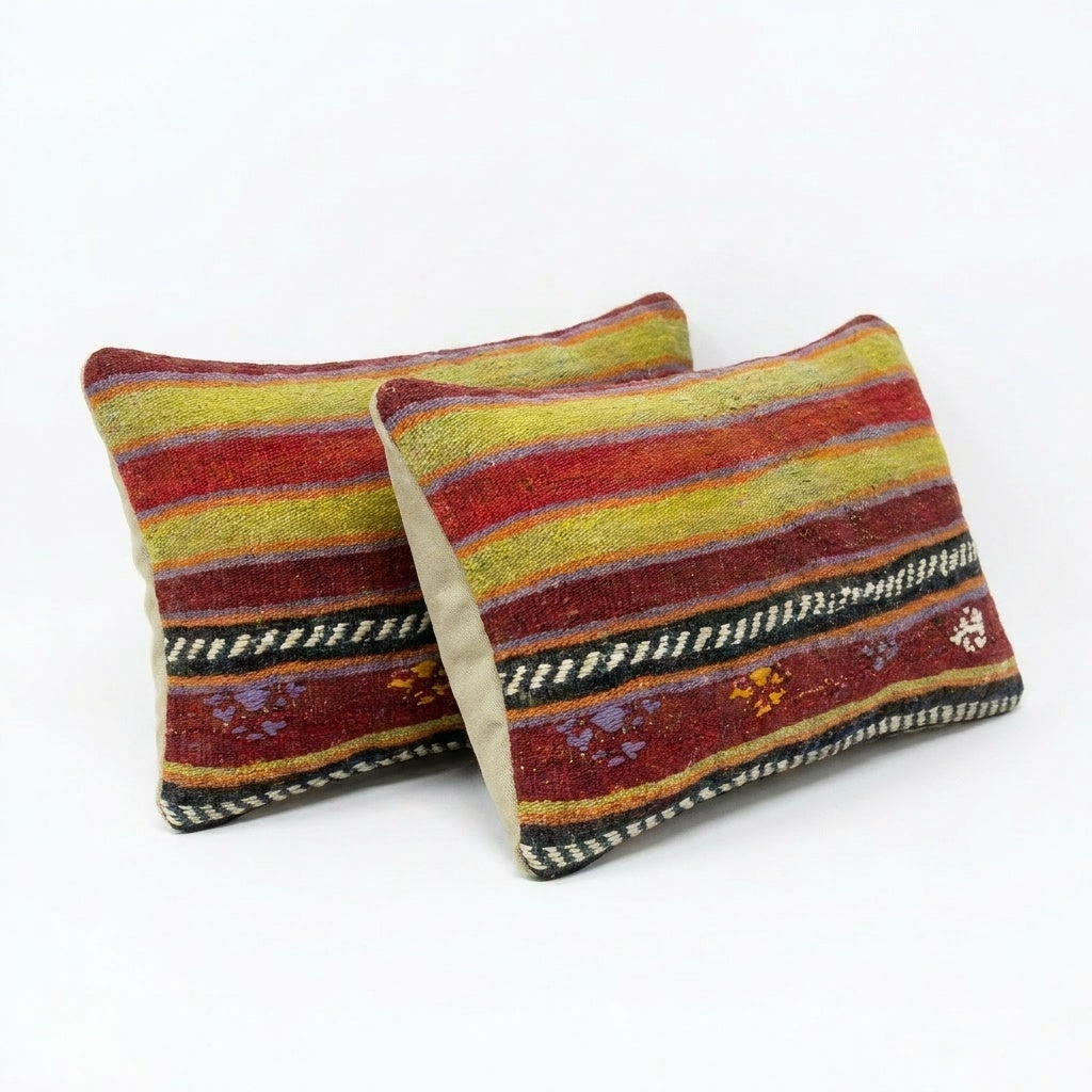 Kilim Kırlent Kılıfı 2'li Set 30 x 50 cm