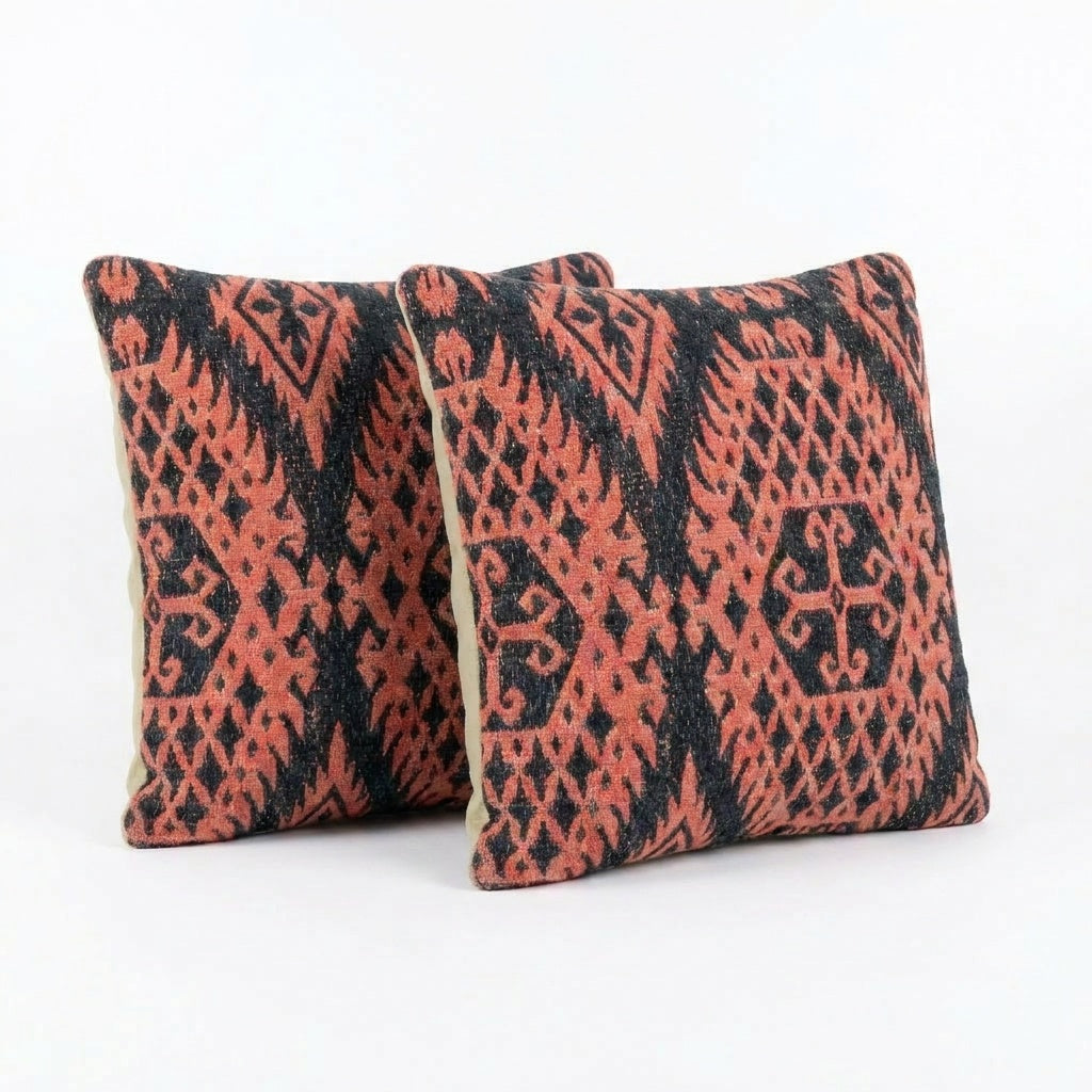Kilim Kırlent Kılıfı 2'li Set 40 x 40 cm