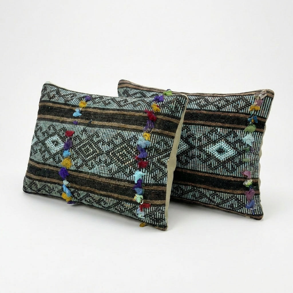 Kilim Kırlent Kılıfı 2'li Set 40 x 60 cm