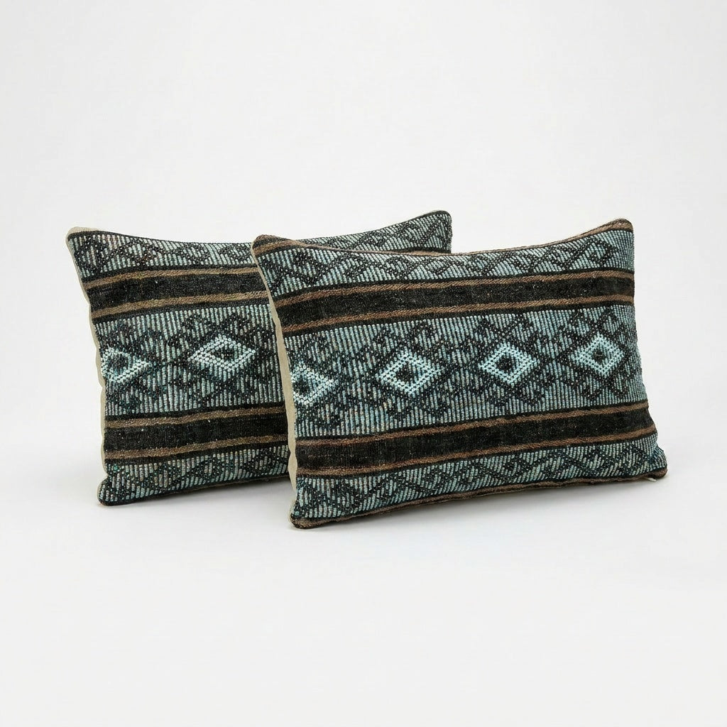 Kilim Kırlent Kılıfı 2'li Set 40 x 60 cm