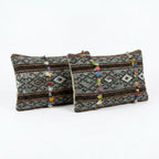Kilim Kırlent Kılıfı 2'li Set 39 x 60 cm