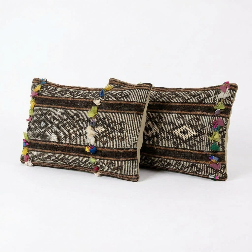 Kilim Kırlent Kılıfı 2'li Set 40 x 60 cm