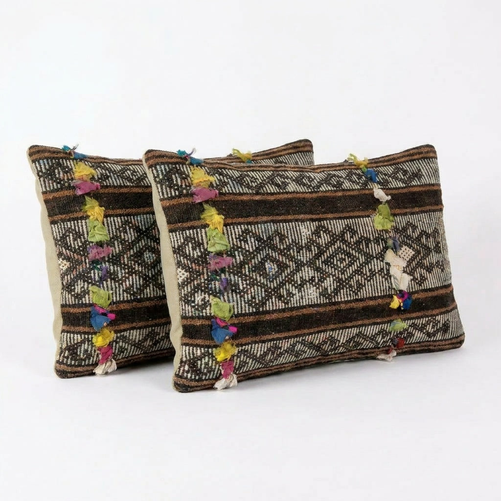 Kilim Kırlent Kılıfı 2'li Set 40 x 60 cm