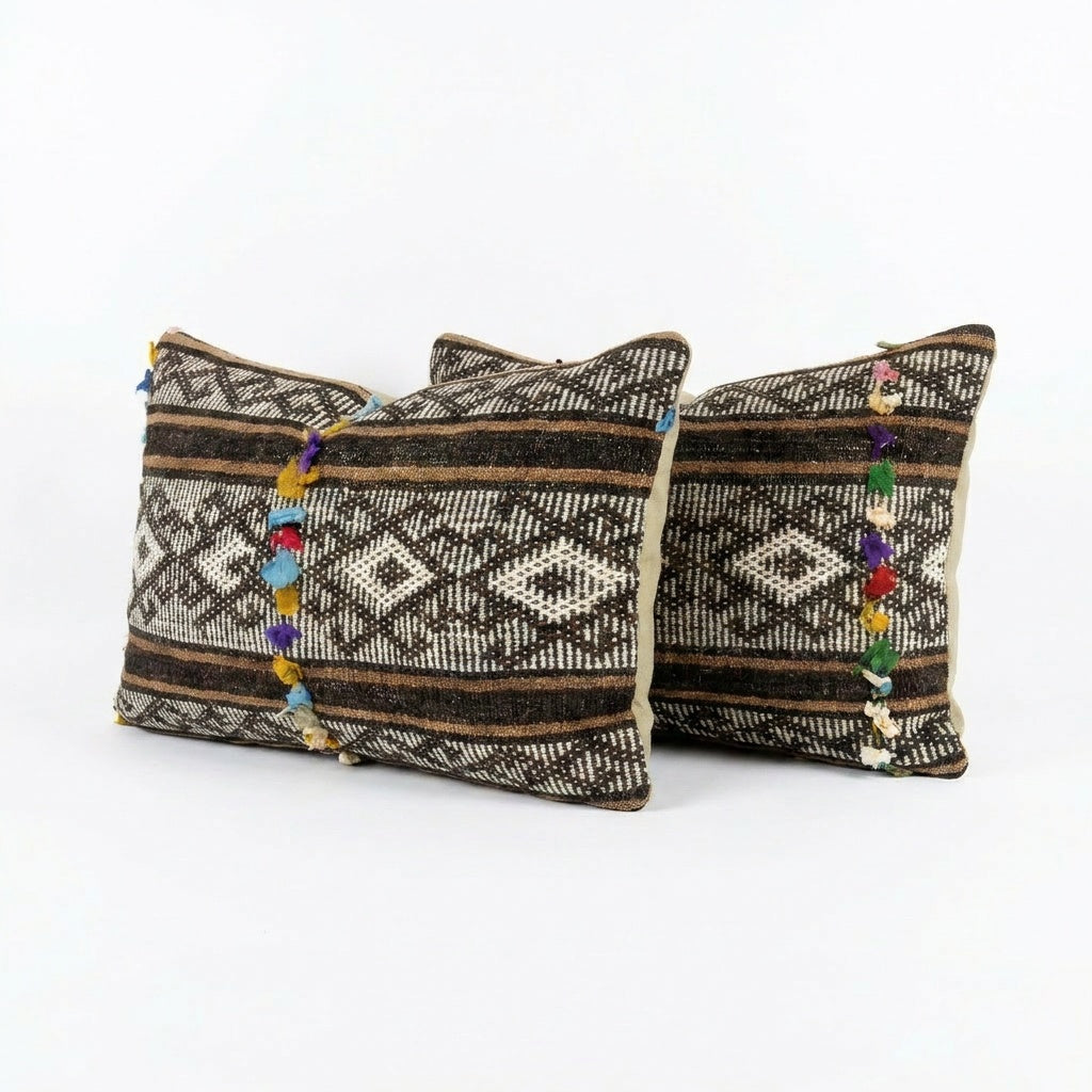 Kilim Kırlent Kılıfı 2'li Set 40 x 60 cm
