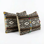 Kilim Kırlent Kılıfı 2'li Set 40 x 60 cm
