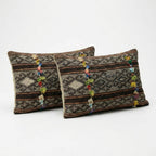 Kilim Kırlent Kılıfı 2'li Set 35 x 60 cm