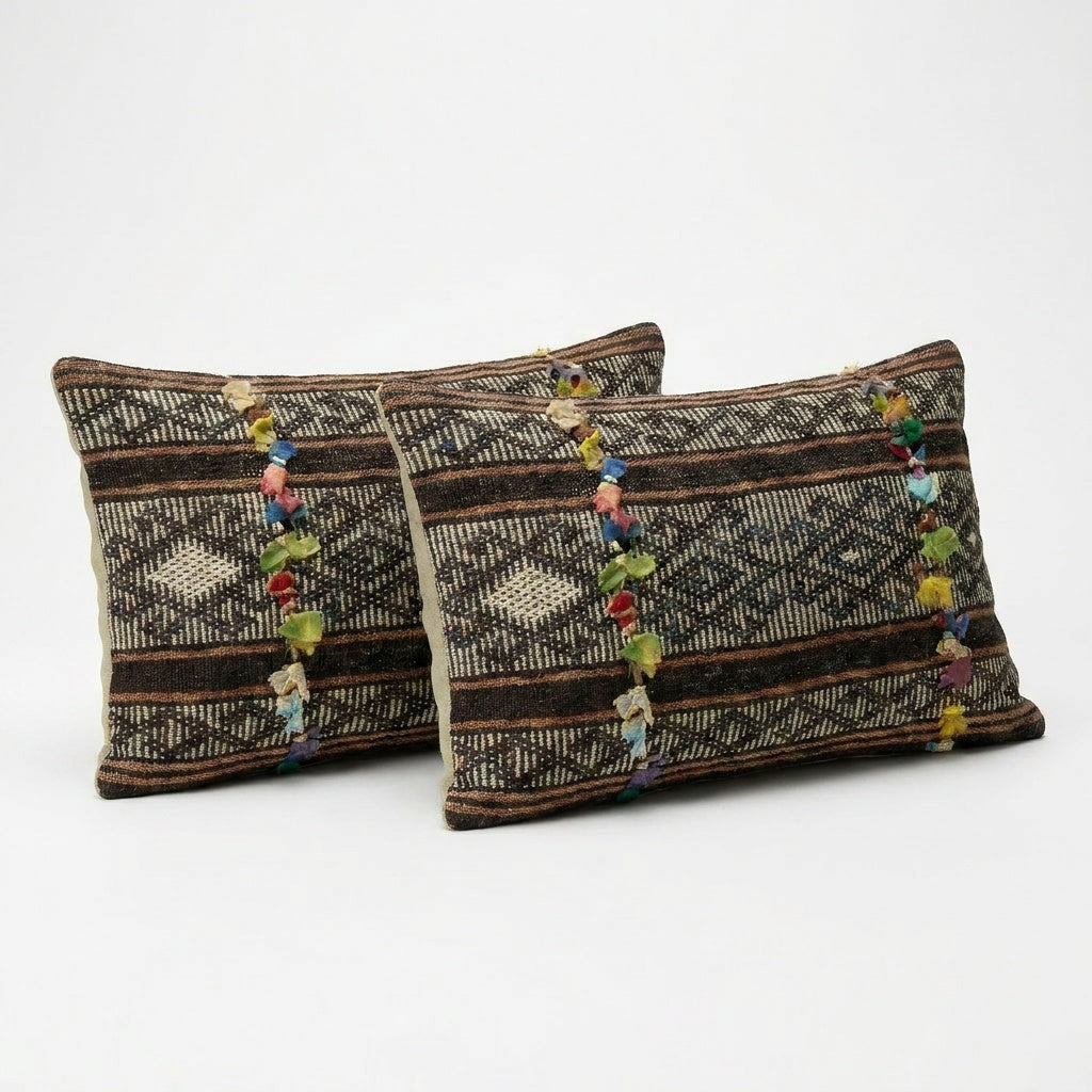Kilim Kırlent Kılıfı 2'li Set 35 x 60 cm