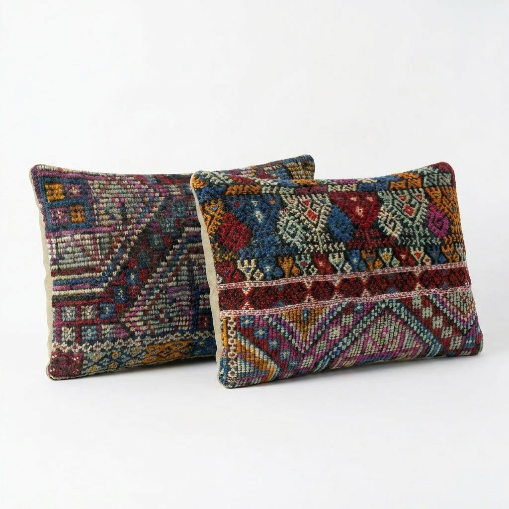 Kilim Kırlent Kılıfı 2'li Set 34 x 50 cm