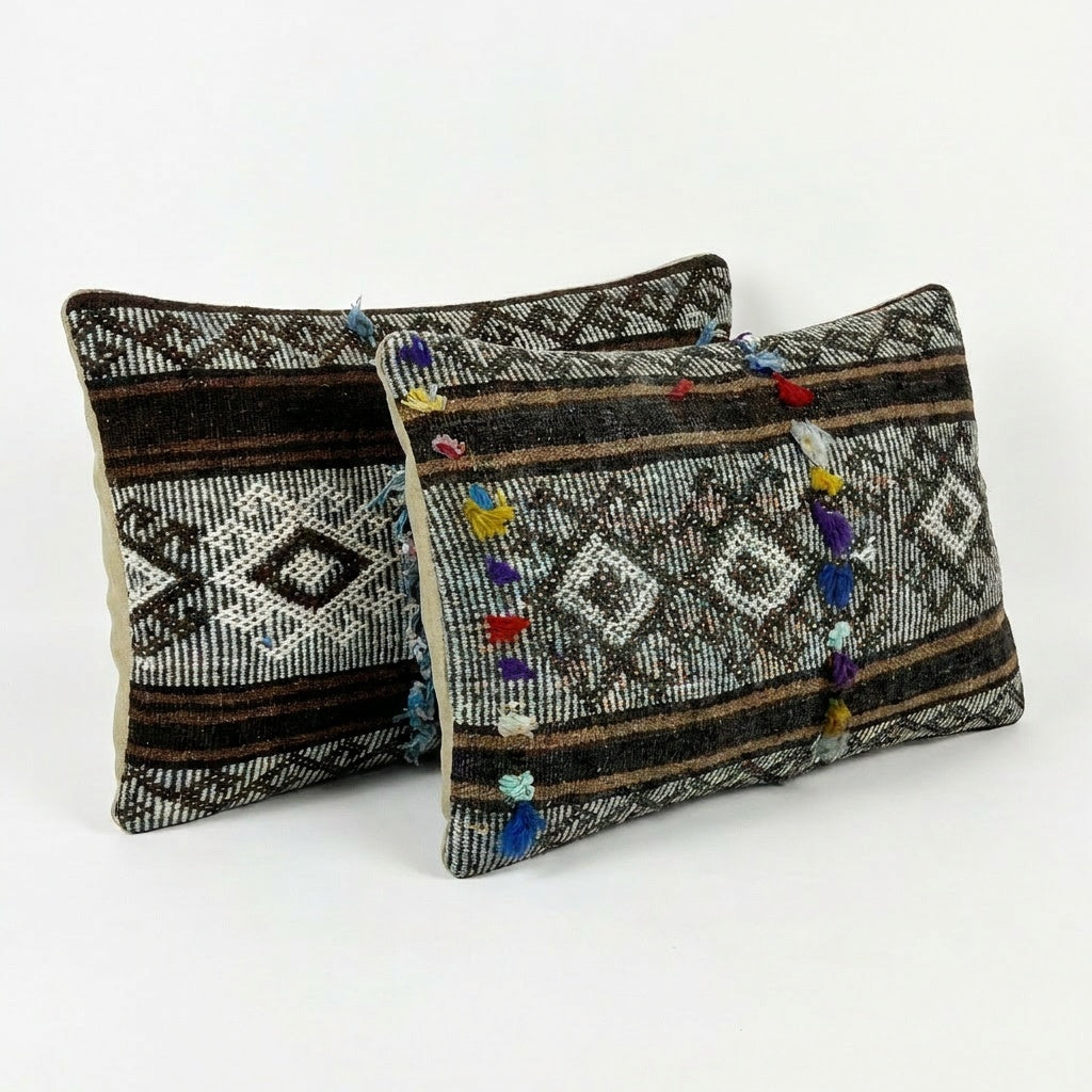 Kilim Kırlent Kılıfı 2'li Set 40 x 60 cm