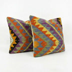 Kilim Kırlent Kılıfı 2'li Set 61 x 61 cm
