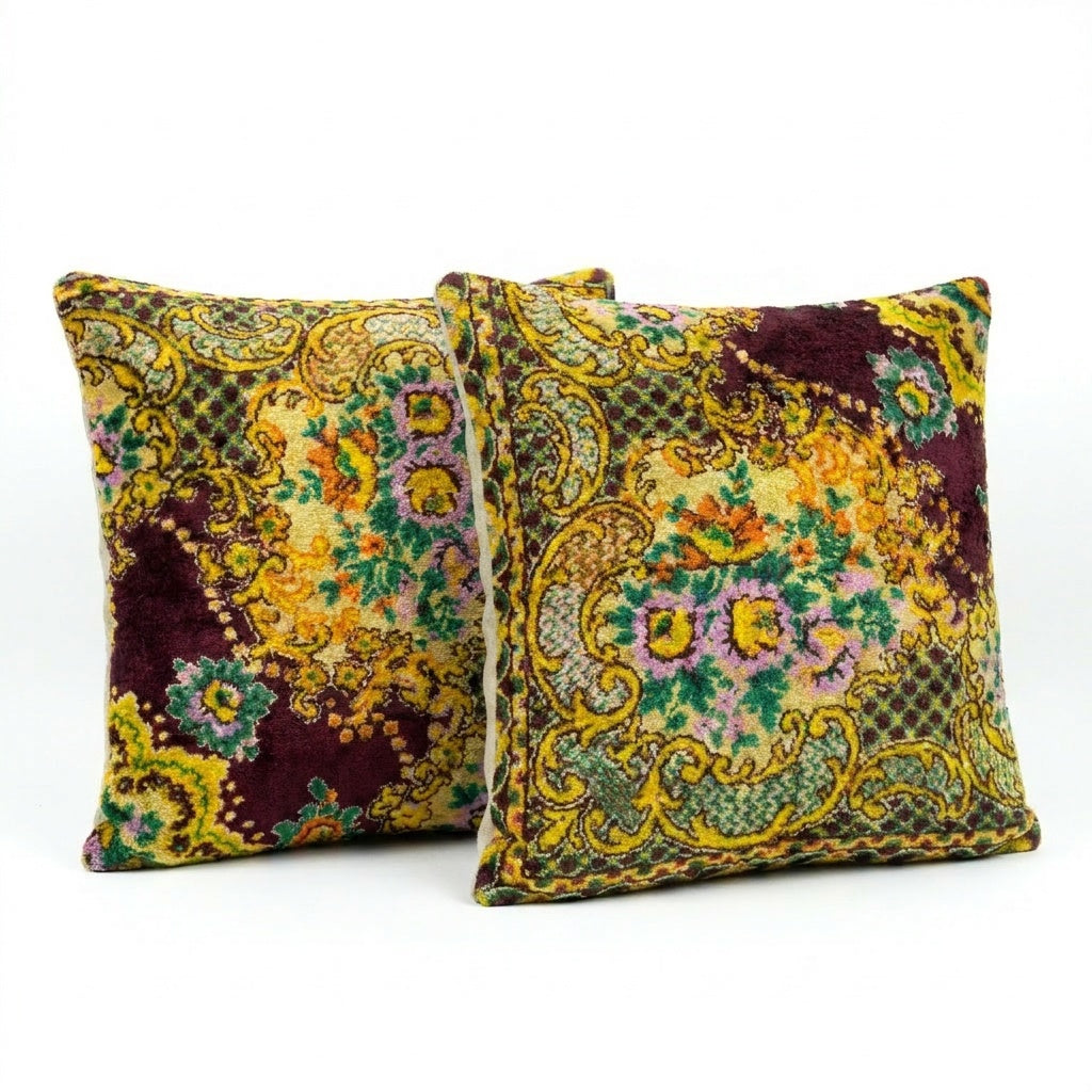 Türk Kadife Kırlent Kılıfı 2'li Set 51 x 51 cm