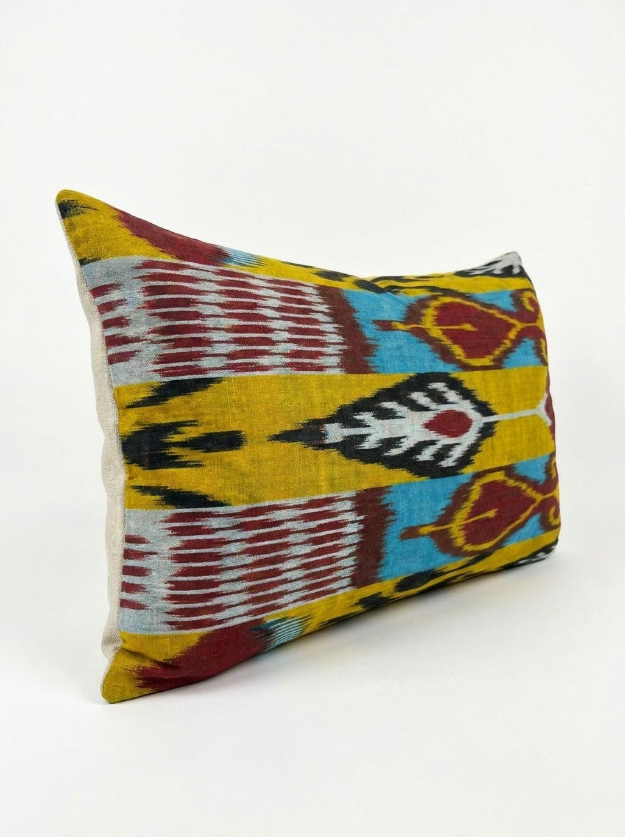 Özbek Ikat Kırlent Kılıfı 33 x 48 cm