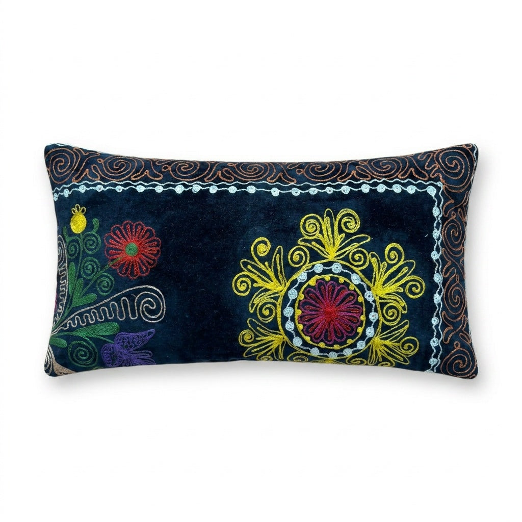 Özbek Suzani Kırlent Kılıfı 27 x 52 cm