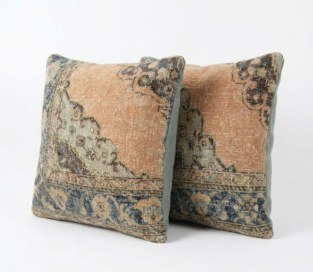 Halı Kırlent Kılıfı 2'li Set 60 x 60 cm