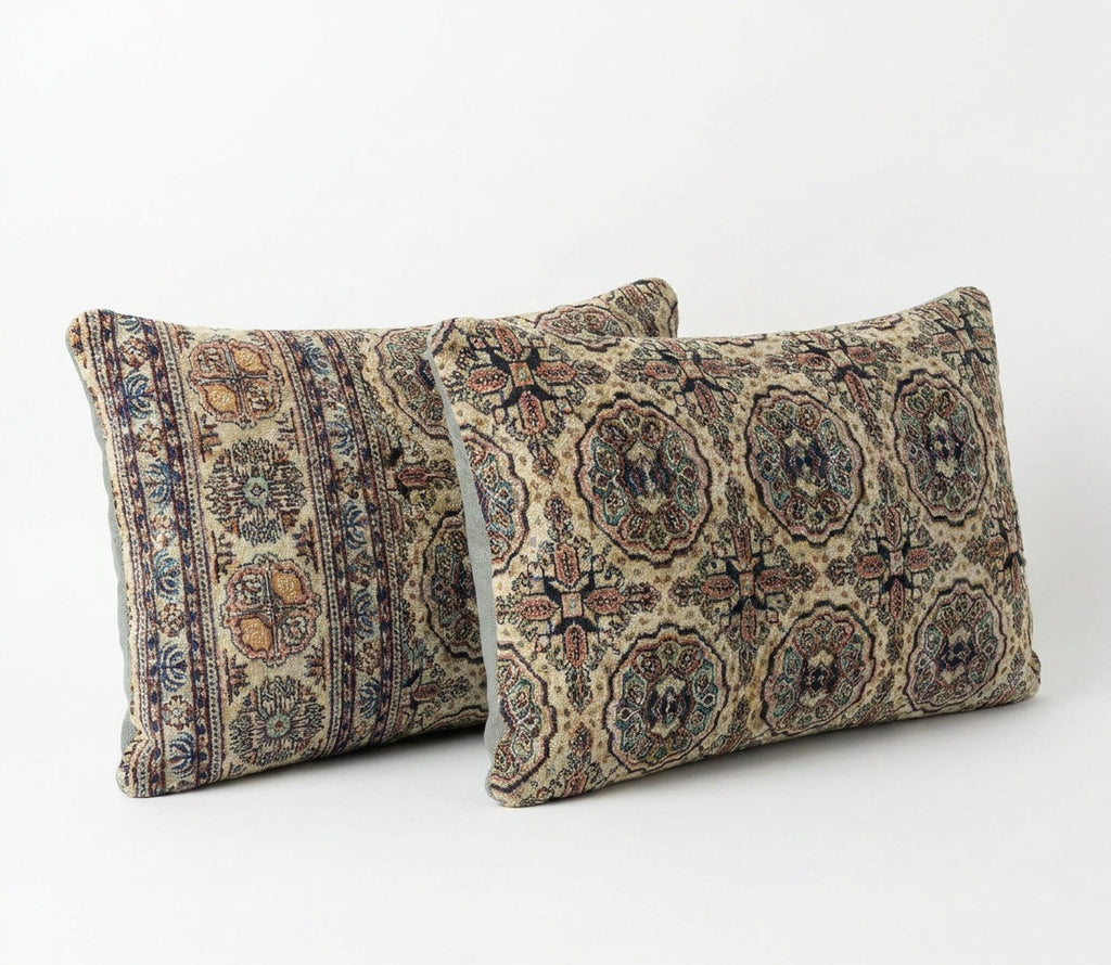 Halı Kırlent Kılıfı 2'li Set 40 x 60 cm
