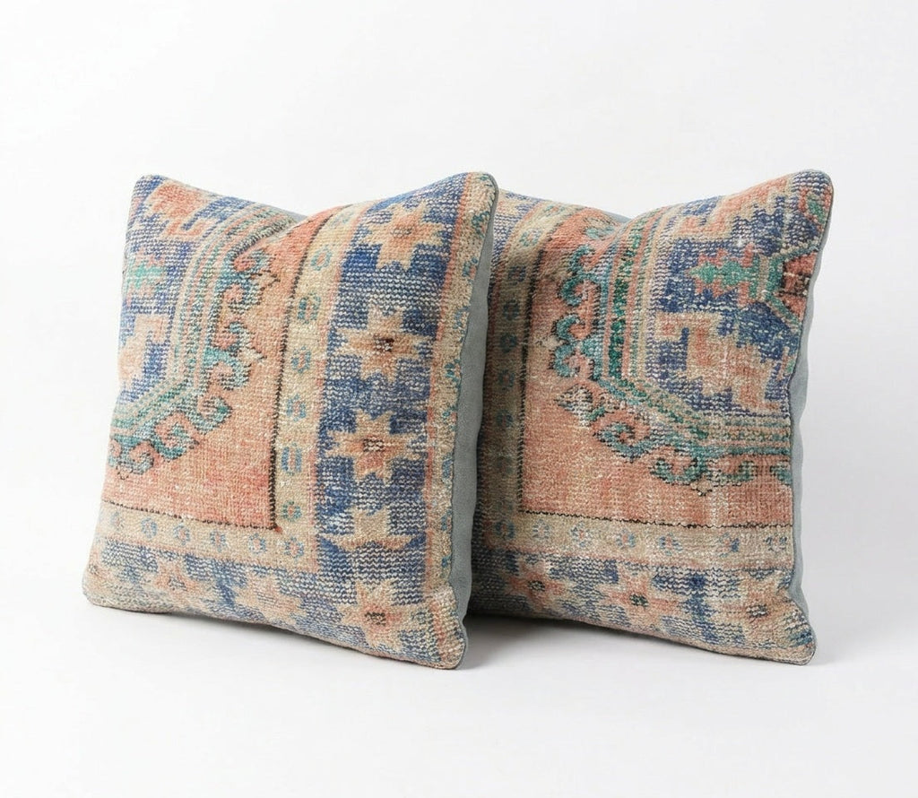 Halı Kırlent Kılıfı 2'li Set 60 x 60 cm